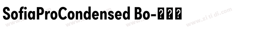 SofiaProCondensed Bo字体转换 SofiaProCondensed Bo字体转换
